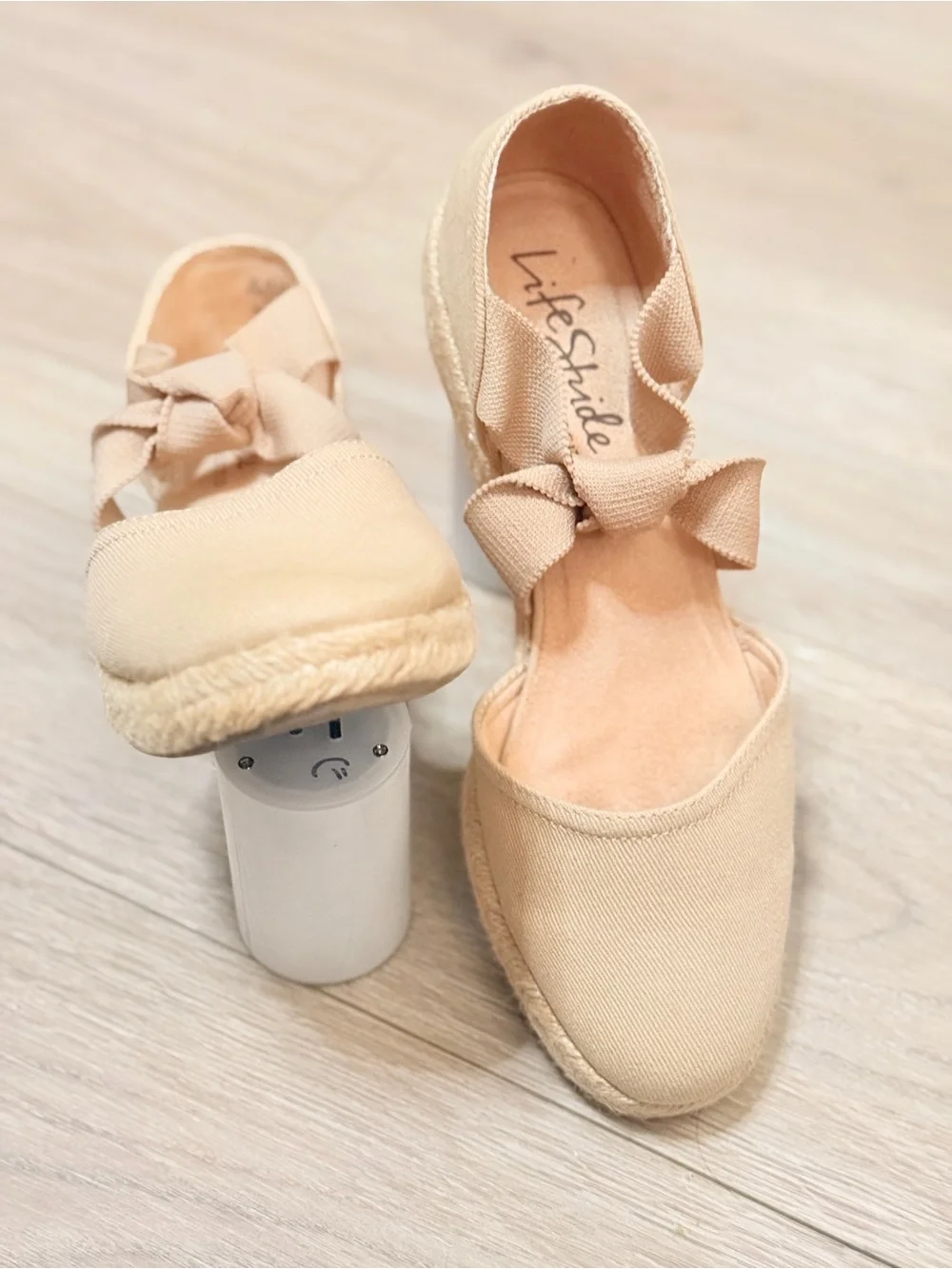 LifeStride velocity 2.0 Kascade Espadrille Wedge Sandal Tender Taupe 8.5M new